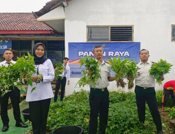 Rutan Blora Ikuti Panen Raya Serentak UPT se-Indonesia dalam Mendukung Ketahanan Pangan