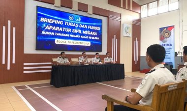 Perkuat Pelaksanaan Tugas, Rutan Blora Laksanakan Briefing Fungsi dan Tugas ASN